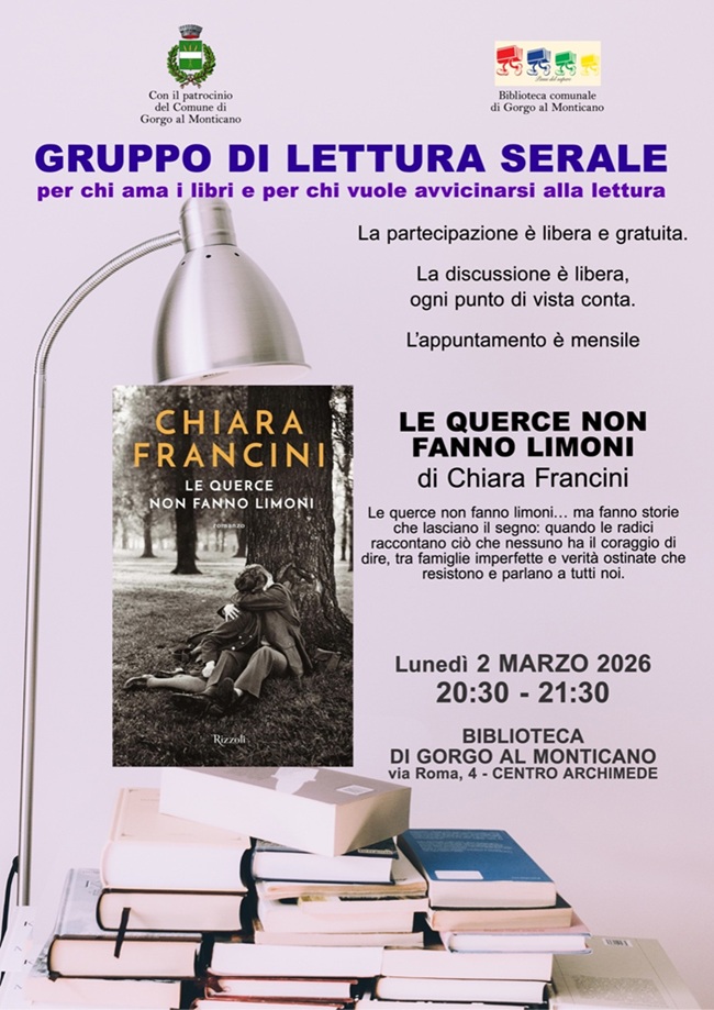 Gorgo al Monticano | Gruppo lettura serale