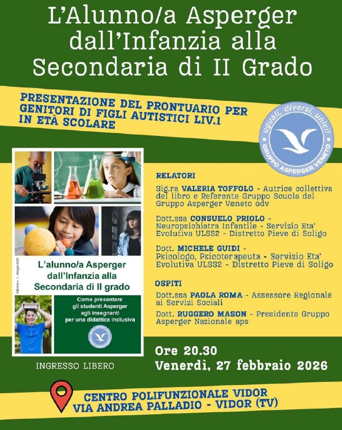 L&rsquo;Alunno/a Asperger dall&rsquo;Infanzia alla Secondaria di II Grado