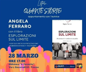 TREVISO, Biblioteca Zanzotto: Lettori...Quante storie! Incontro con l'autrice Angela Ferraro