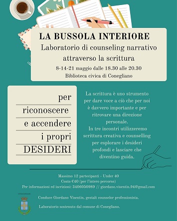 "La bussola interiore" - Laboratorio di scrittura e counseling narrativo