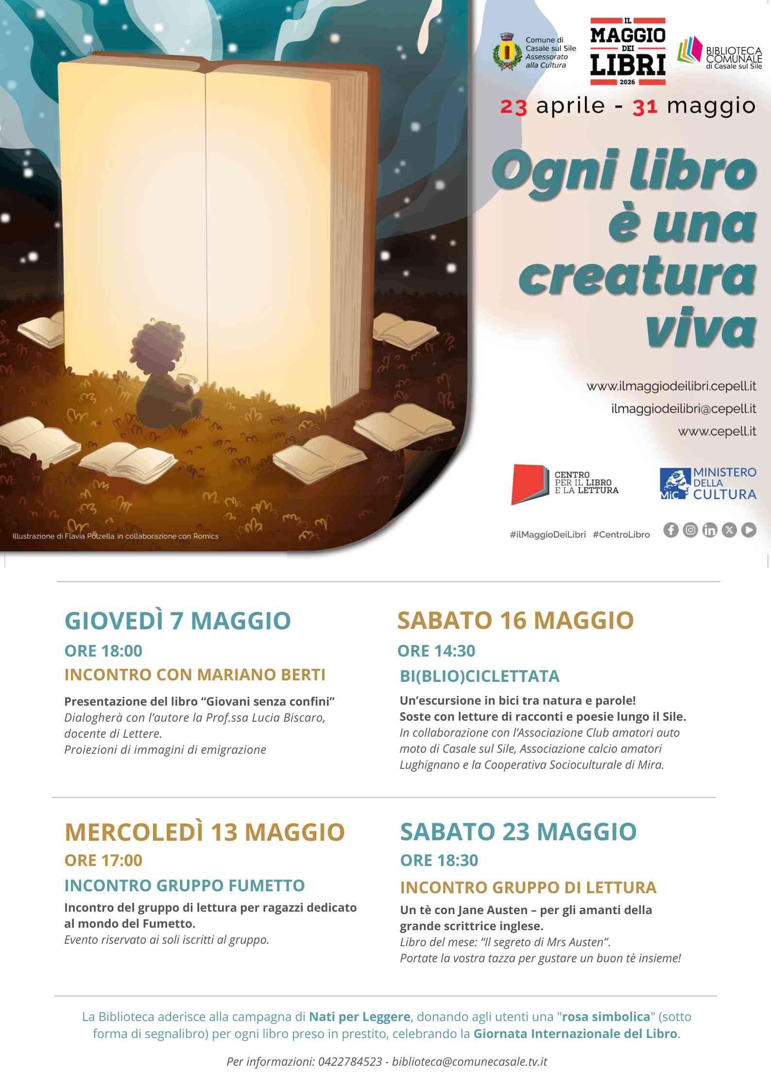 Il maggio dei libri a Casale sul Sile!