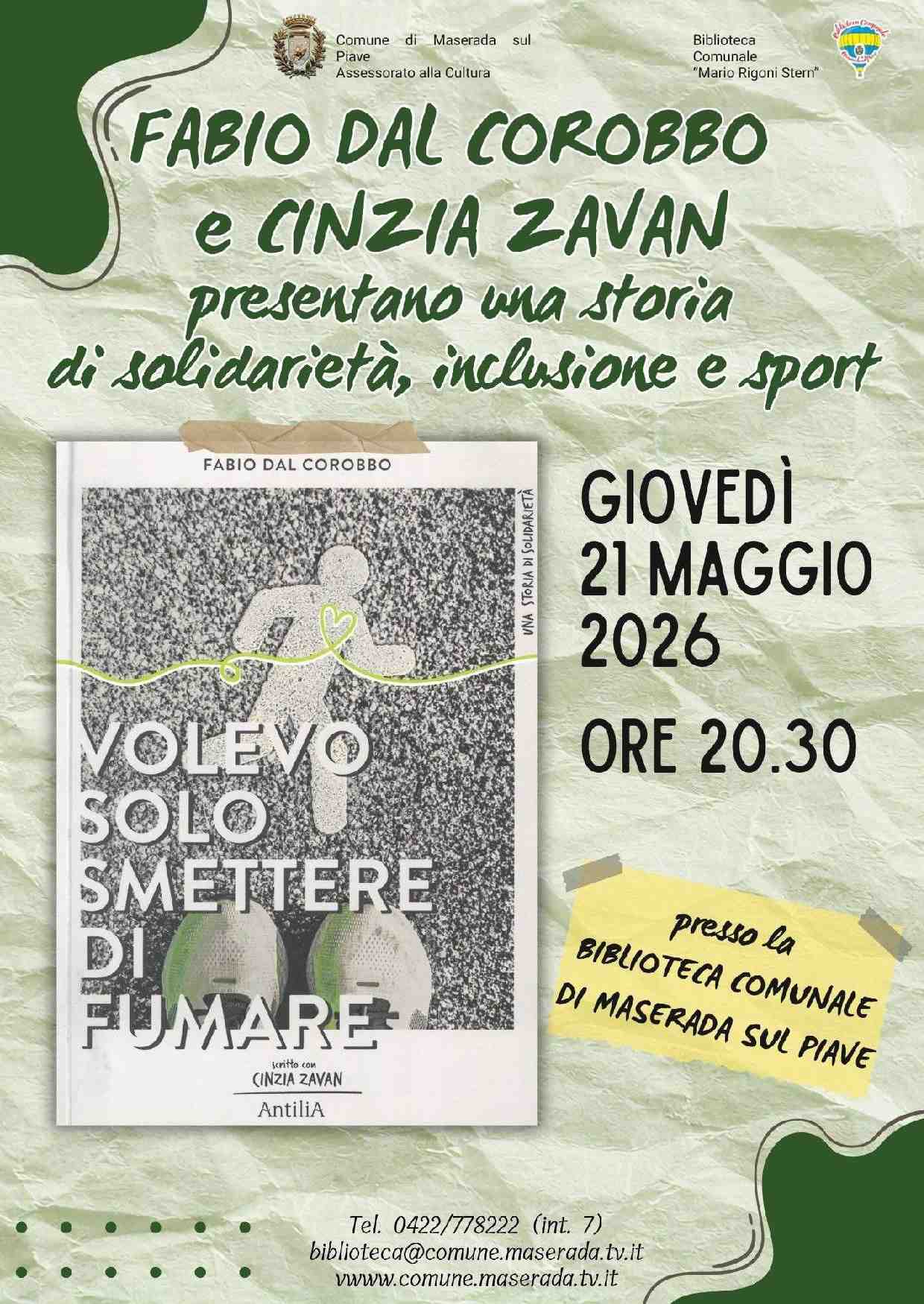 Presentazione del libro "Volevo solo smettere di fumare"