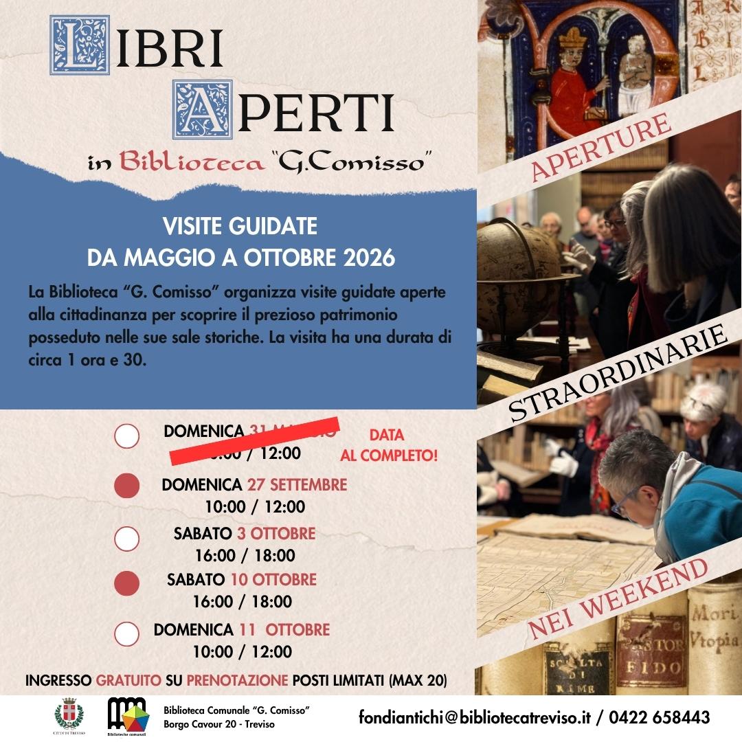 Libri aperti: Visite guidate alle sale storiche