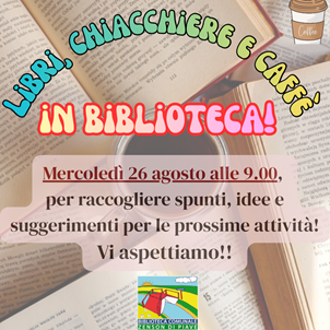 ZENSON DI PIAVE | LIBRI, CHIACCHIERE E CAFFE'