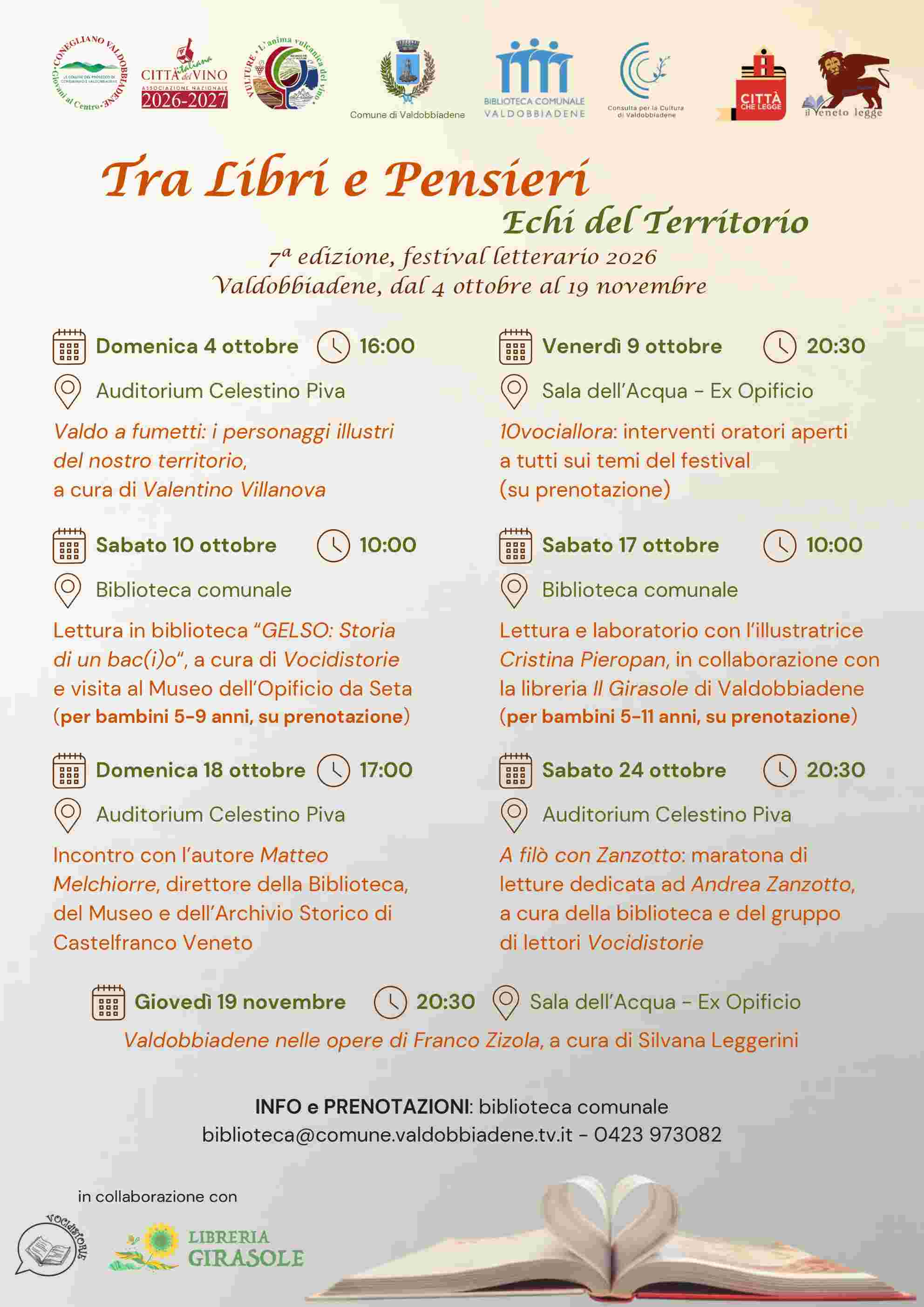7^ Edizione Festival Letterario 2026  | Valdobbiadene