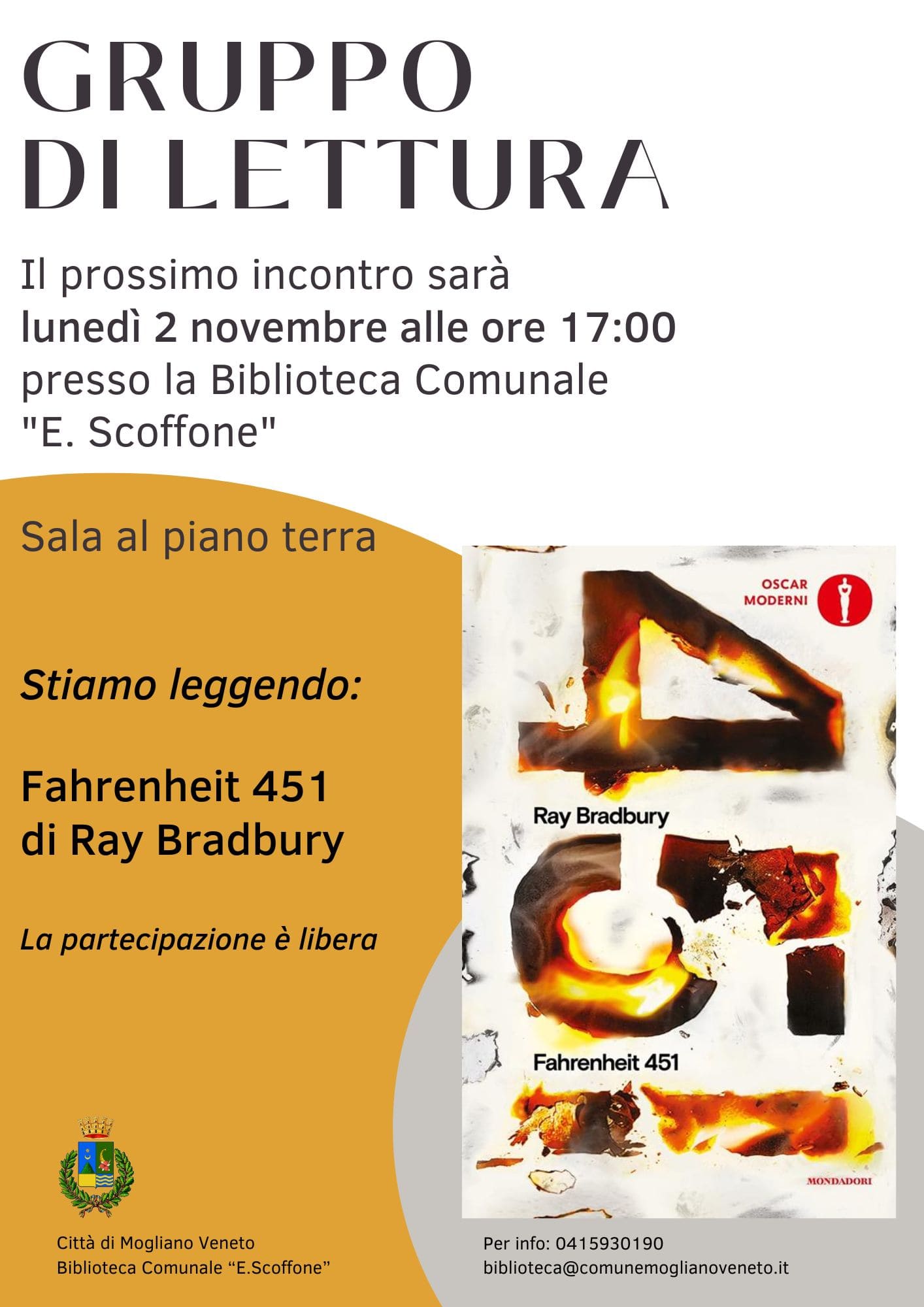 Mogliano Veneto | Gruppo di Lettura in Biblioteca
